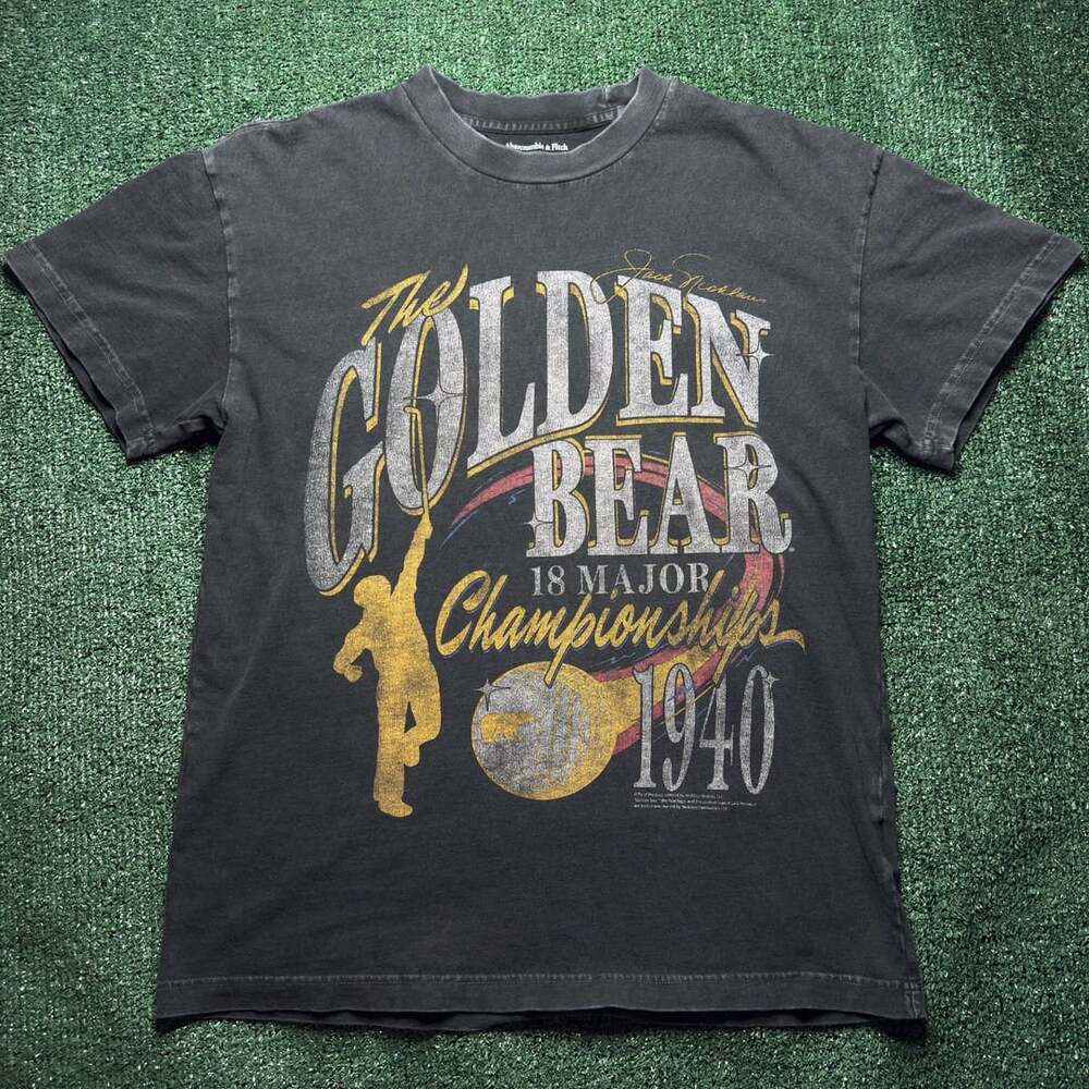 Abercrombie & Fitch Jack Nicklaus The Golden Bear 18 Major Championships Graphic